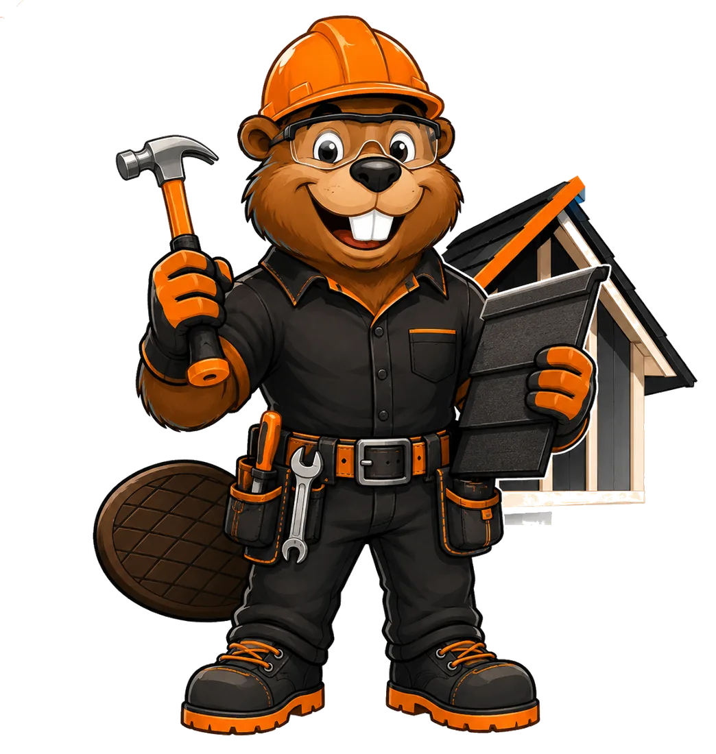 Bastien le Castor mascotte construction neuve