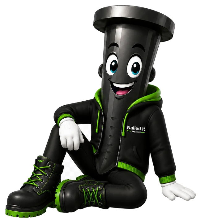 Mascotte Nailed It Systems officielle