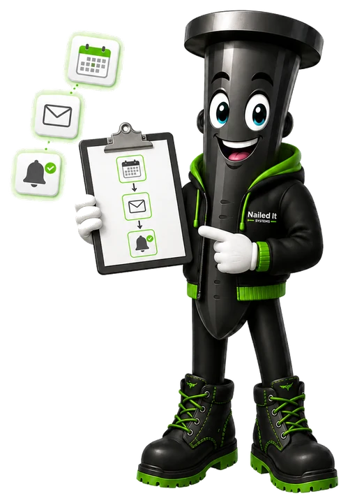 Mascotte Nailed It Systems - automatisations IA